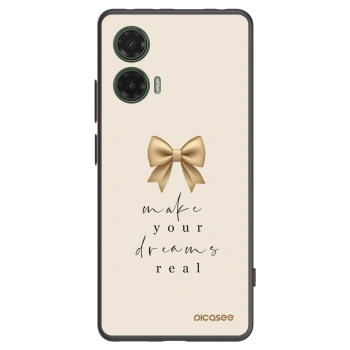 Picasee silikonski črni ovitek za Motorola Moto G35 5G - Golden Dream