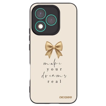 Picasee silikonski črni ovitek za Honor 400 Lite 5G - Golden Dream
