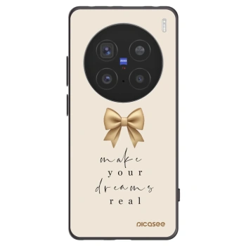 Picasee silikonski črni ovitek za Vivo X200 Pro - Golden Dream