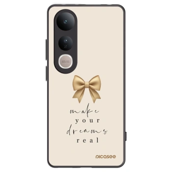 Picasee silikonski črni ovitek za Vivo V50 Lite 5G - Golden Dream