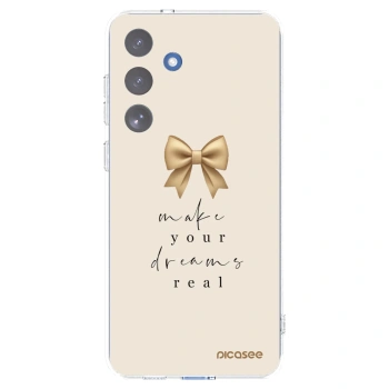 Picasee silikonski prozorni ovitek za Samsung Galaxy S25 FE 5G - Golden Dream