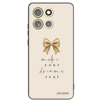 Picasee silikonski črni ovitek za Motorola Moto G86 Power 5G - Golden Dream