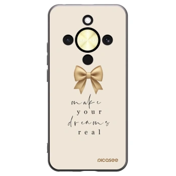 Picasee silikonski črni ovitek za Honor Magic8 Lite 5G - Golden Dream
