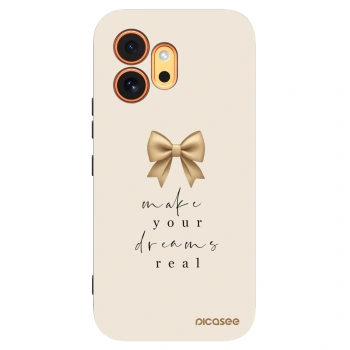 Picasee silikonski črni ovitek za Honor 600 - Golden Dream