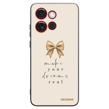 Picasee silikonski črni ovitek za Motorola Edge 60 Neo 5G - Golden Dream