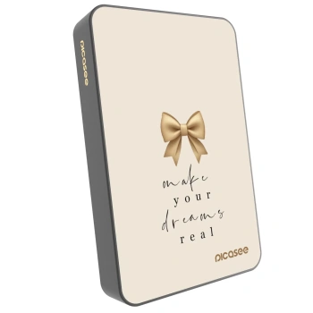 Picasee Prenosna baterija z MagSafe 10 000 mAh Siva - Golden Dream