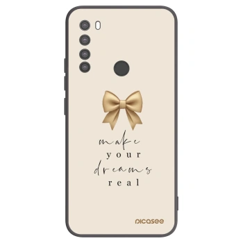 Picasee silikonski črni ovitek za Xiaomi Redmi Note 8 - Golden Dream