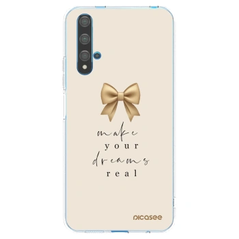 Picasee silikonski prozorni ovitek za Huawei Nova 5T - Golden Dream