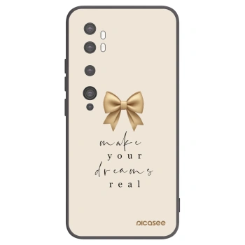 Picasee silikonski črni ovitek za Xiaomi Mi Note 10 (Pro) - Golden Dream