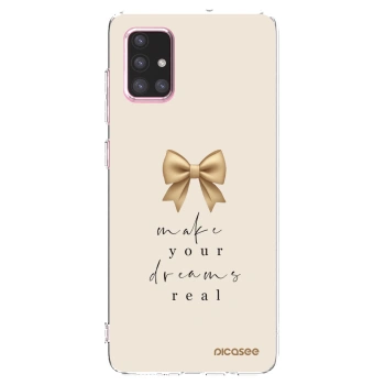 Picasee silikonski prozorni ovitek za Samsung Galaxy A71 A715F - Golden Dream