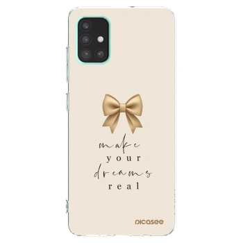 Picasee silikonski prozorni ovitek za Samsung Galaxy A51 A515F - Golden Dream