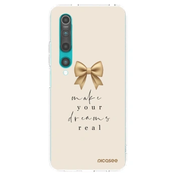 Picasee silikonski prozorni ovitek za Xiaomi Mi 10 - Golden Dream