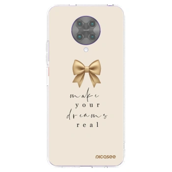 Picasee silikonski prozorni ovitek za Xiaomi Poco F2 Pro - Golden Dream