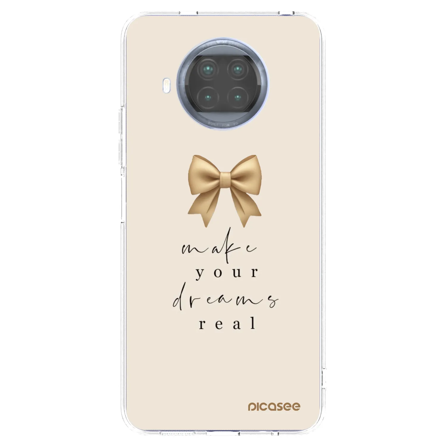 Picasee silikonski prozorni ovitek za Xiaomi Mi 10T Lite - Golden Dream