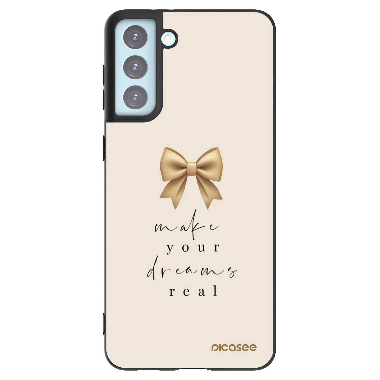 Picasee silikonski črni ovitek za Samsung Galaxy S21+ 5G G996F - Golden Dream