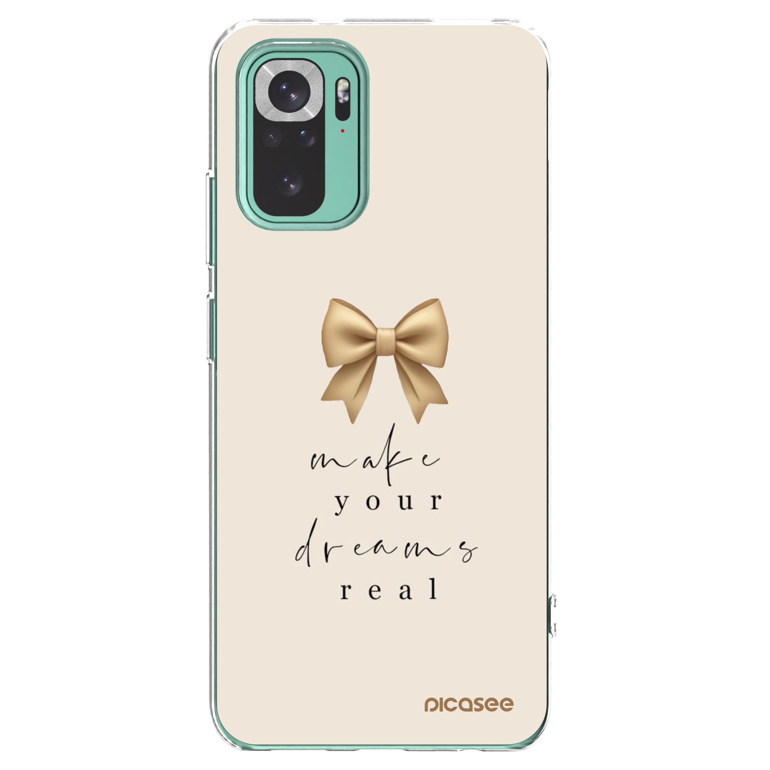 Picasee silikonski prozorni ovitek za Xiaomi Redmi Note 10 Pro - Golden Dream