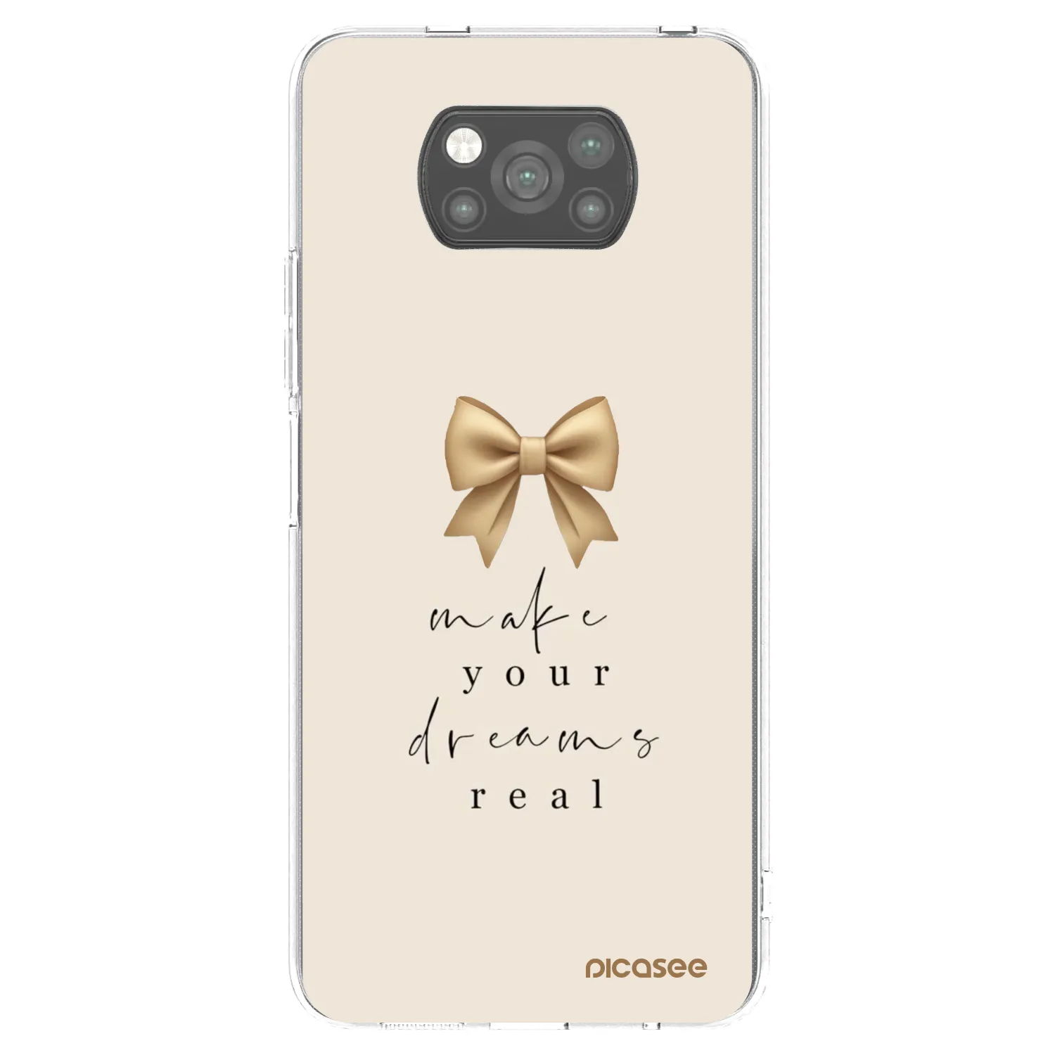 Picasee silikonski črni ovitek za Xiaomi Poco X3 Pro - Golden Dream
