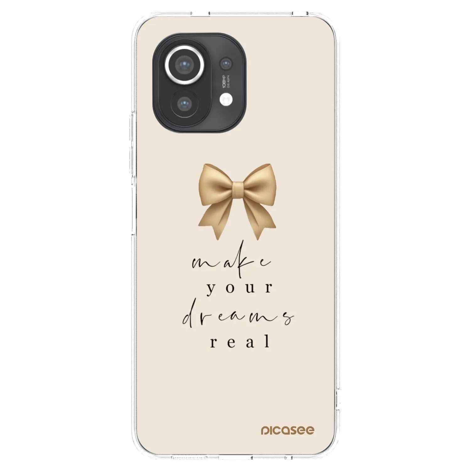 Picasee silikonski prozorni ovitek za Xiaomi Mi 11 - Golden Dream