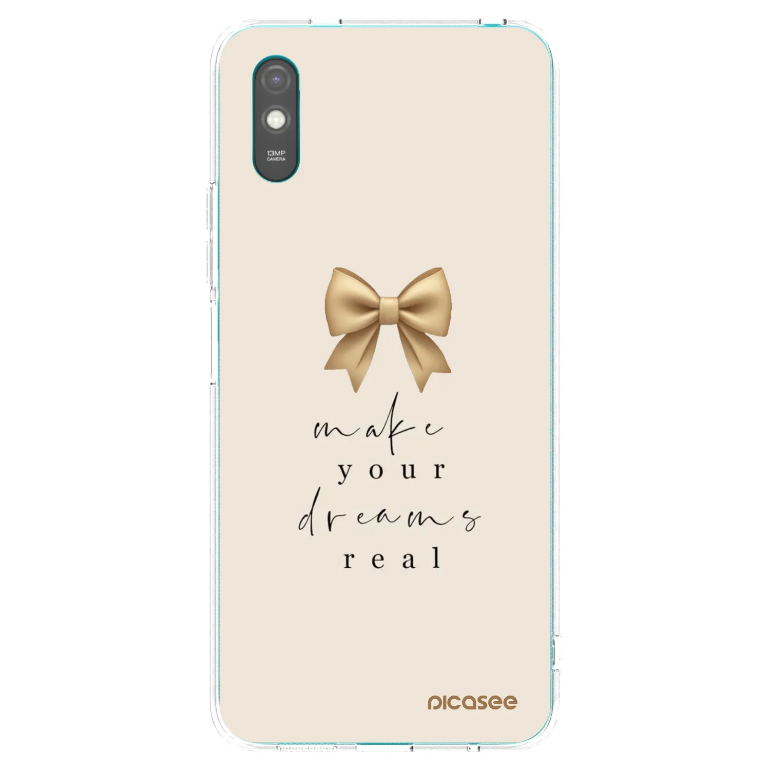 Picasee silikonski prozorni ovitek za Xiaomi Redmi 9AT - Golden Dream