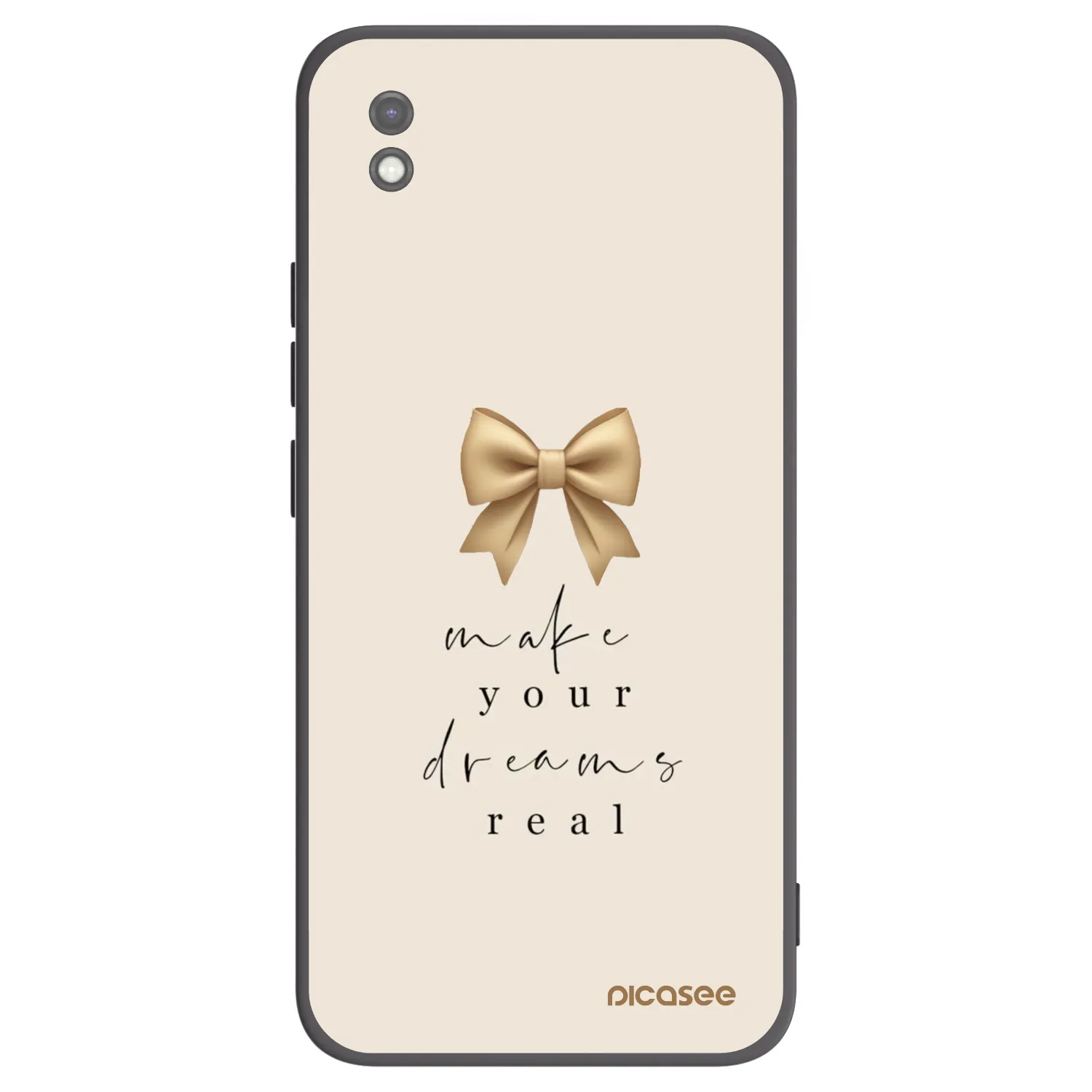Picasee silikonski črni ovitek za Xiaomi Redmi 9AT - Golden Dream