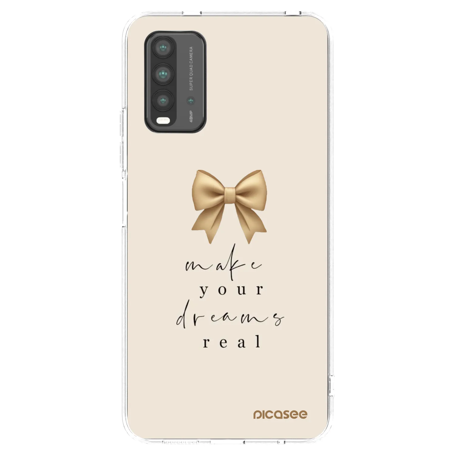 Picasee silikonski črni ovitek za Xiaomi Redmi 9T - Golden Dream