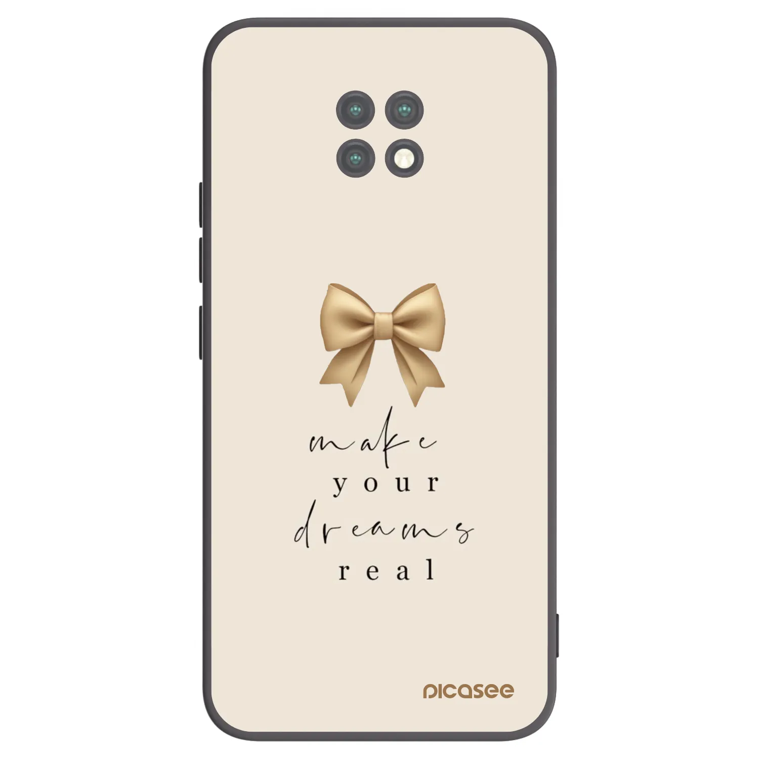 Picasee silikonski črni ovitek za Xiaomi Redmi Note 9T - Golden Dream