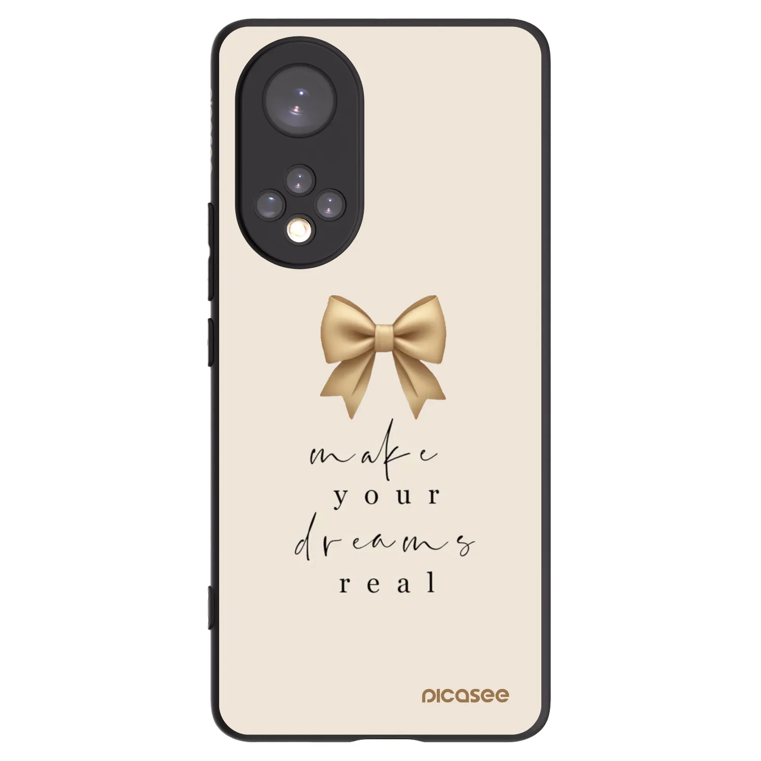 Picasee silikonski črni ovitek za Huawei Nova 9 - Golden Dream