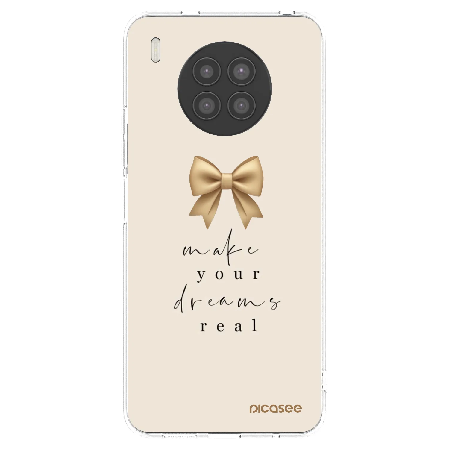 Picasee silikonski prozorni ovitek za Huawei Nova 8i - Golden Dream