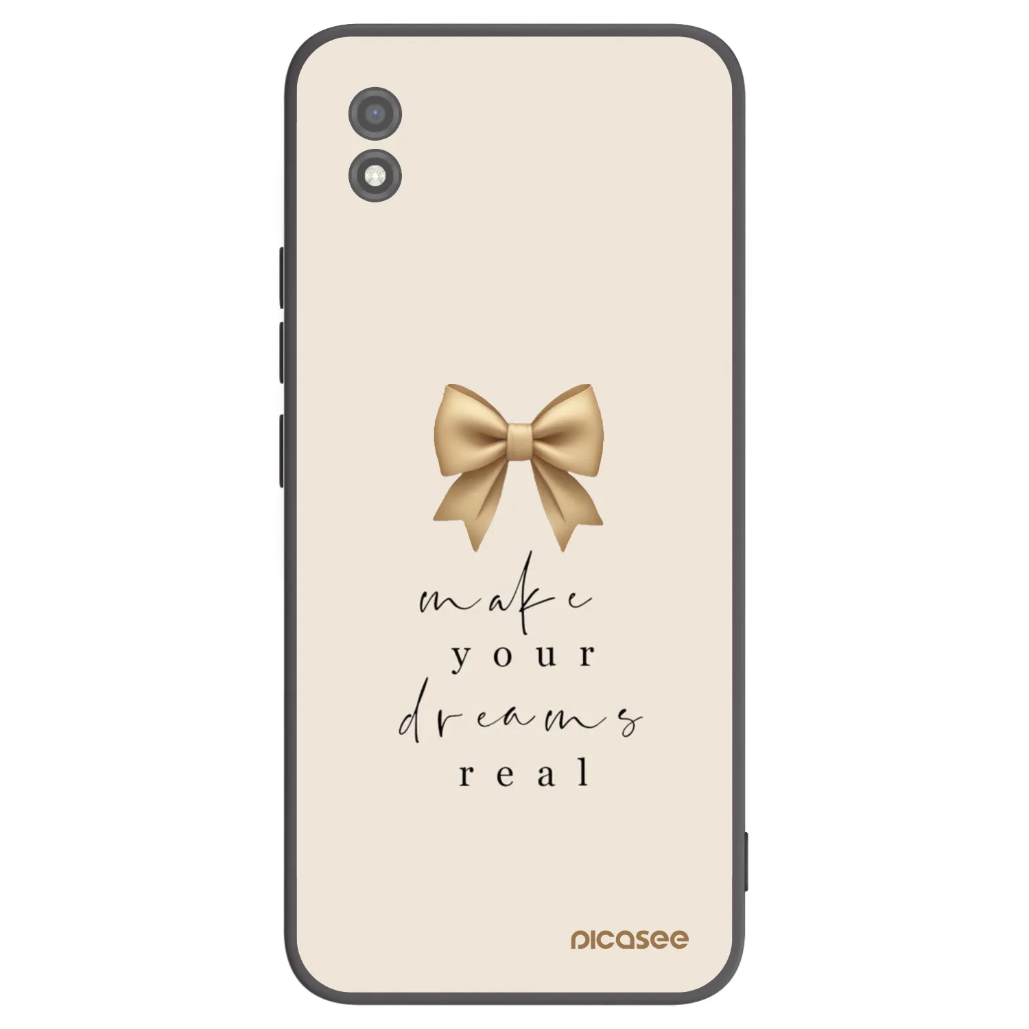 Picasee silikonski črni ovitek za Realme C11 (2021) - Golden Dream