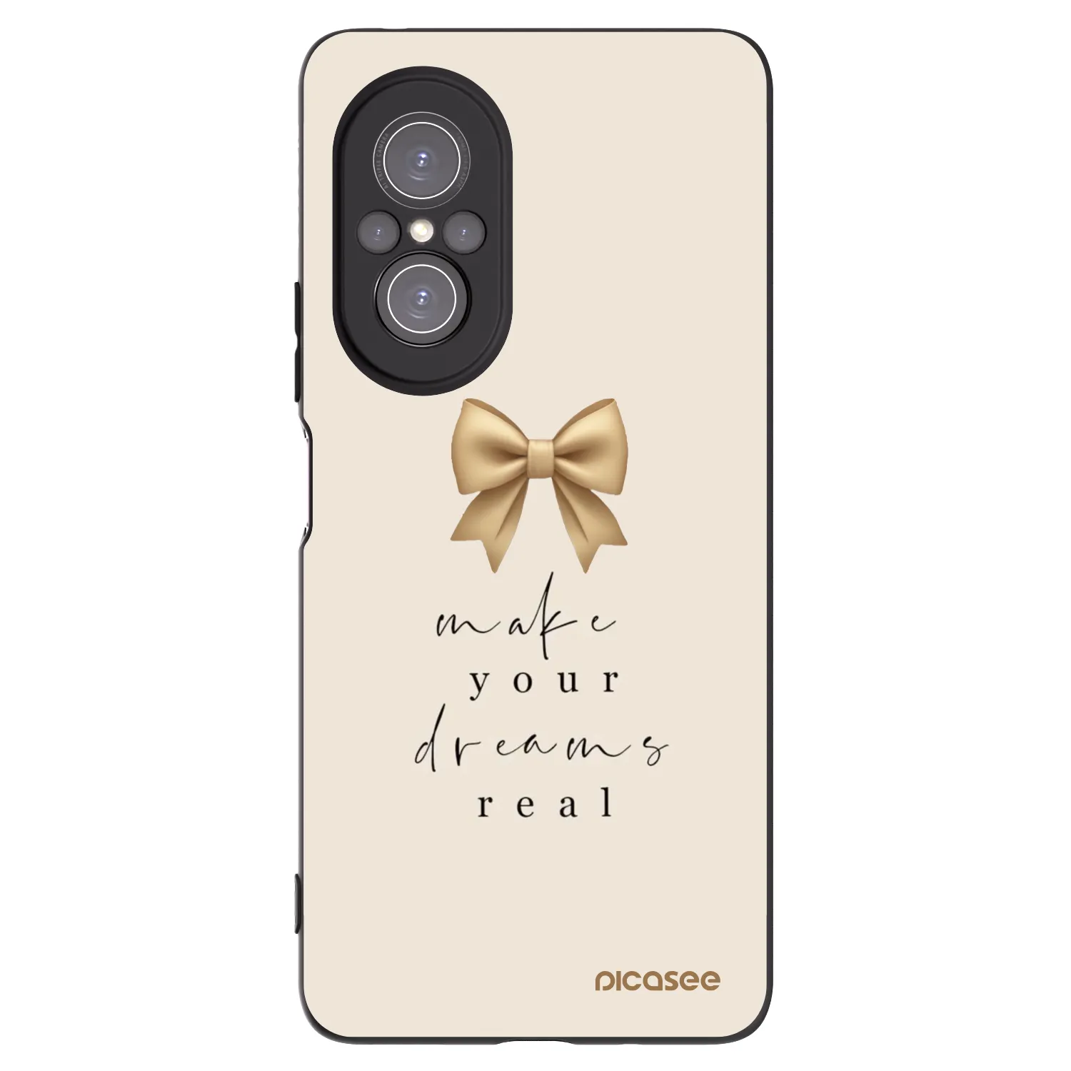 Picasee silikonski črni ovitek za Huawei Nova 9 SE - Golden Dream