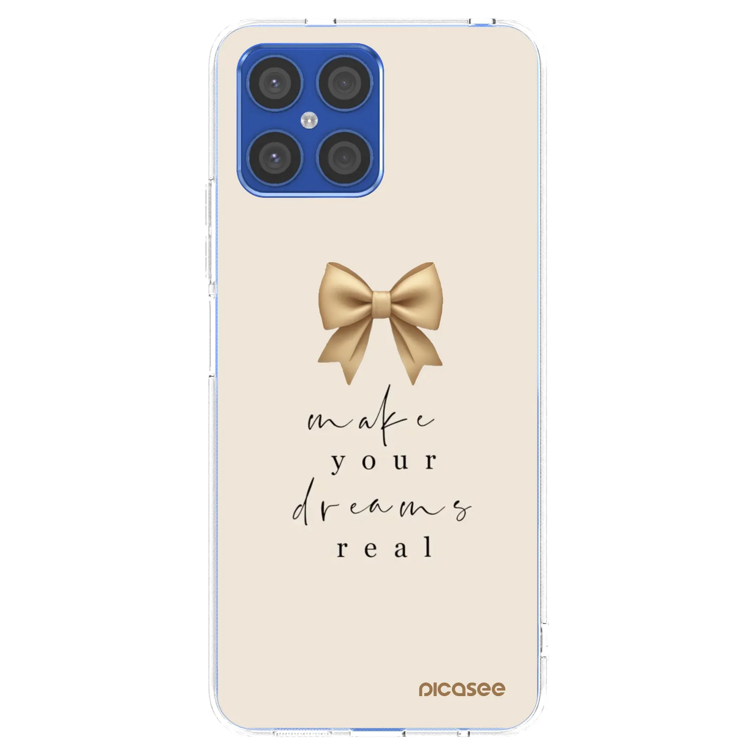 Picasee silikonski prozorni ovitek za Honor X8 4G - Golden Dream