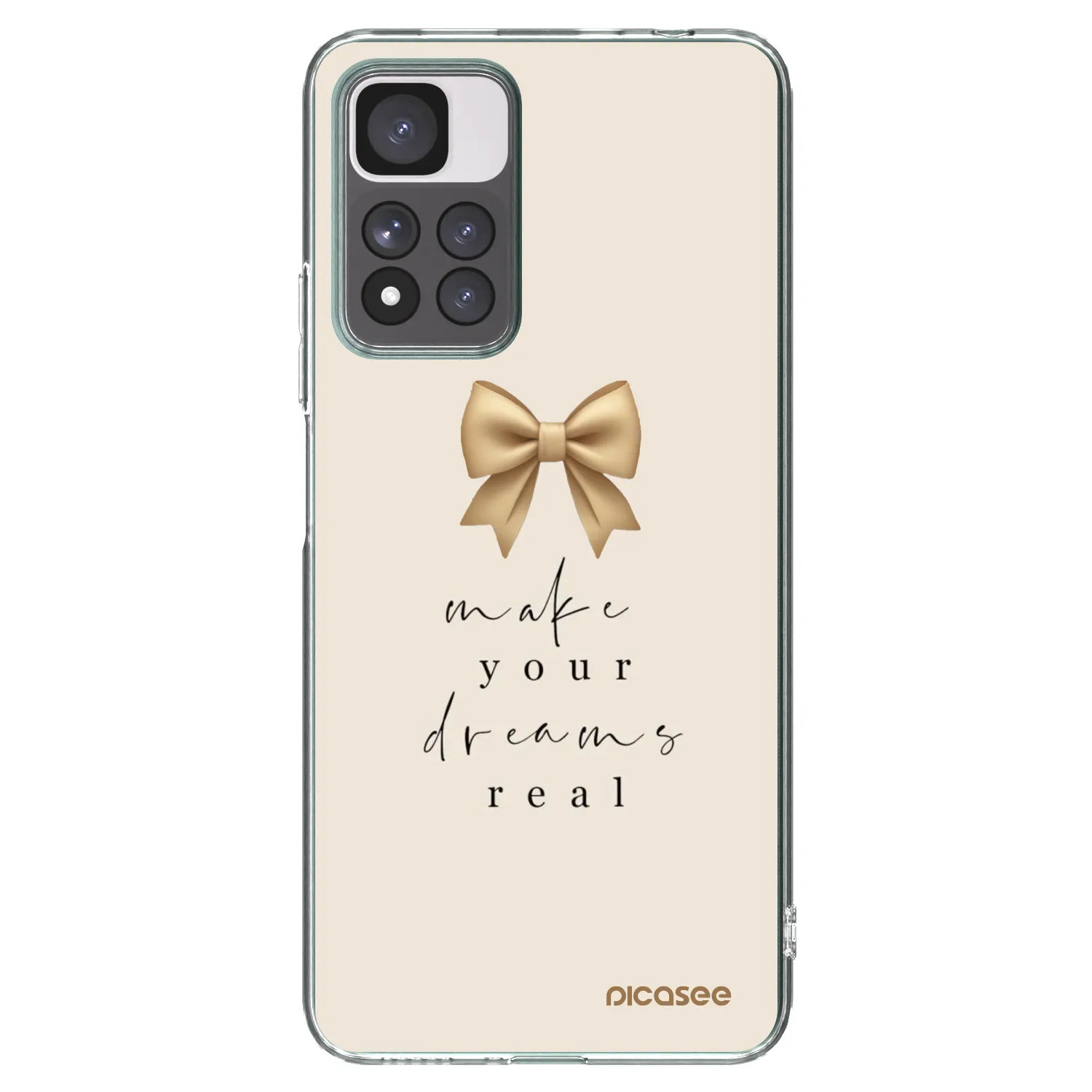 Picasee silikonski prozorni ovitek za Xiaomi Redmi Note 11 Pro+ 5G - Golden Dream
