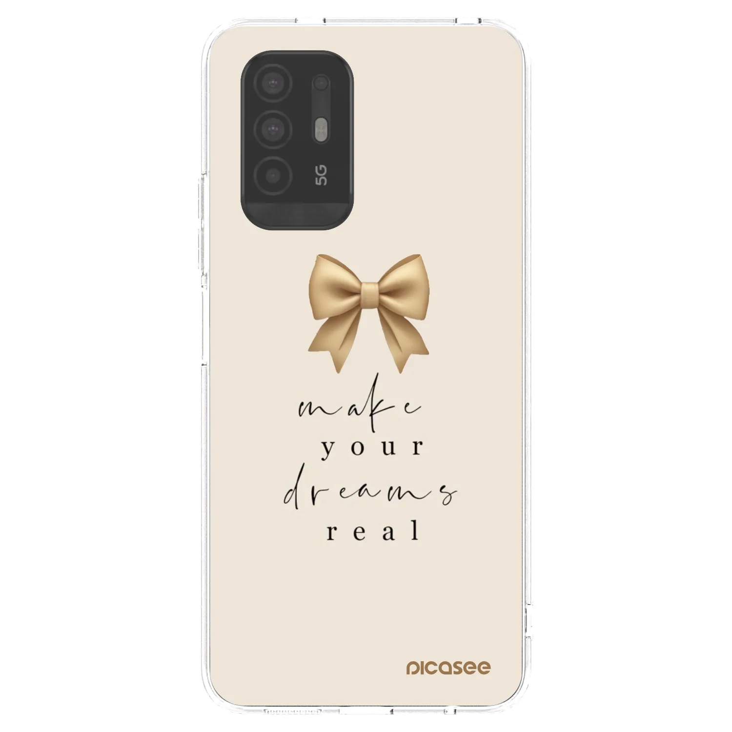 Picasee silikonski prozorni ovitek za OPPO A94 5G - Golden Dream