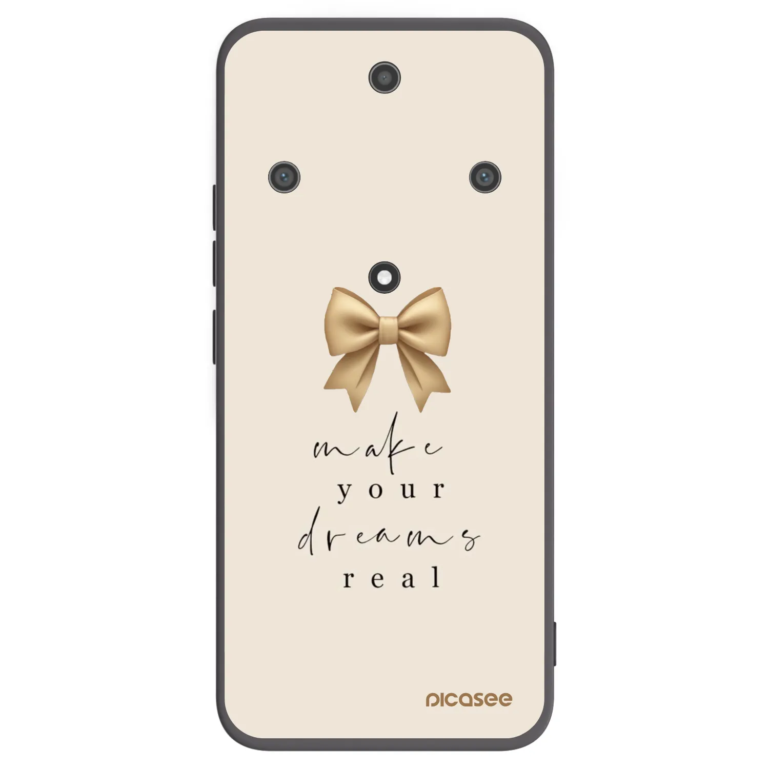Picasee silikonski črni ovitek za Honor Magic5 Lite 5G - Golden Dream