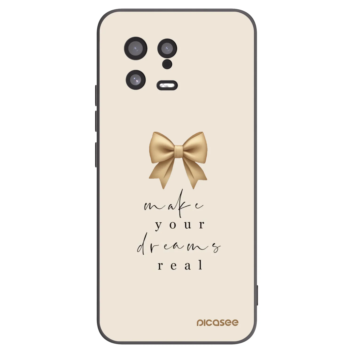 Picasee silikonski črni ovitek za Xiaomi 13 - Golden Dream