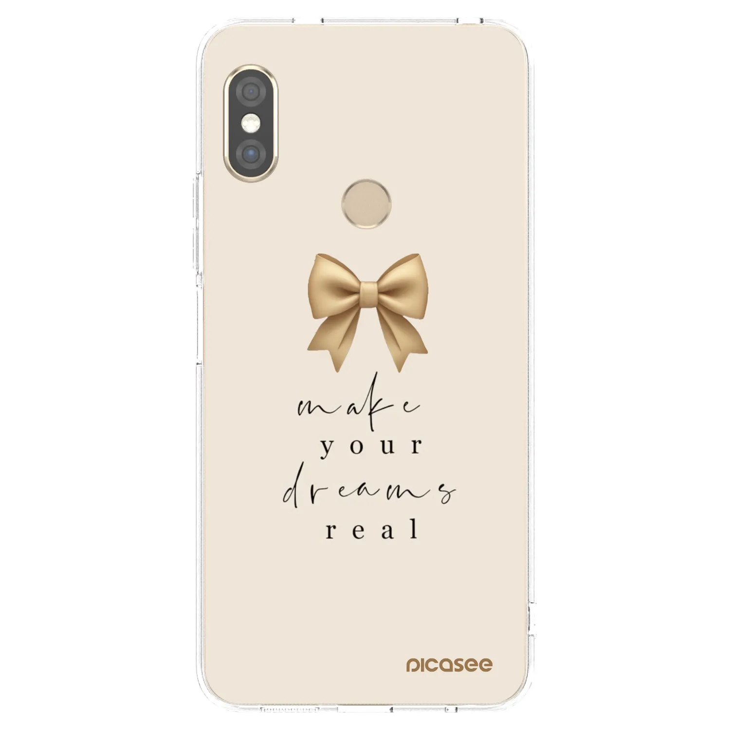 Picasee silikonski prozorni ovitek za Xiaomi Redmi Note 5 Global - Golden Dream