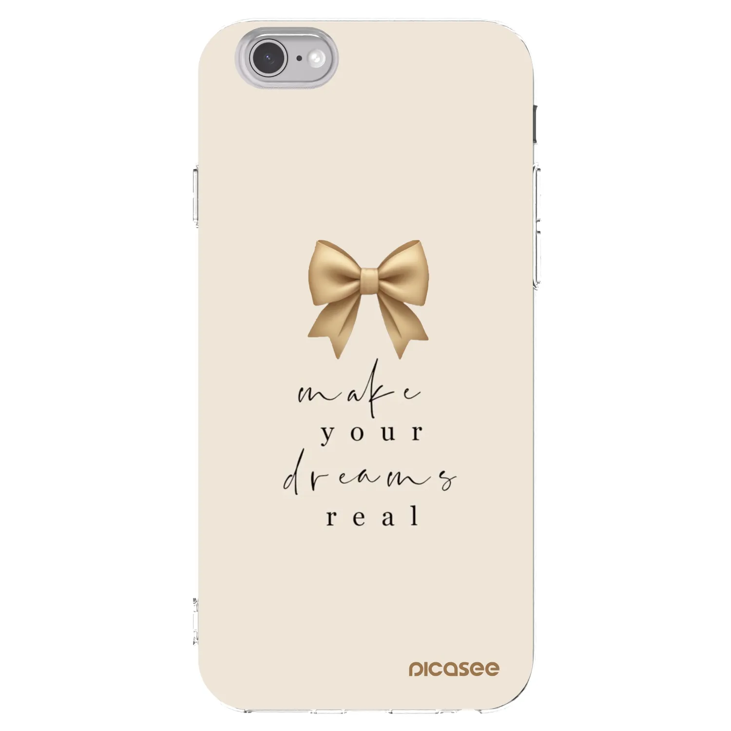 Picasee silikonski prozorni ovitek za Apple iPhone 6/6S - Golden Dream