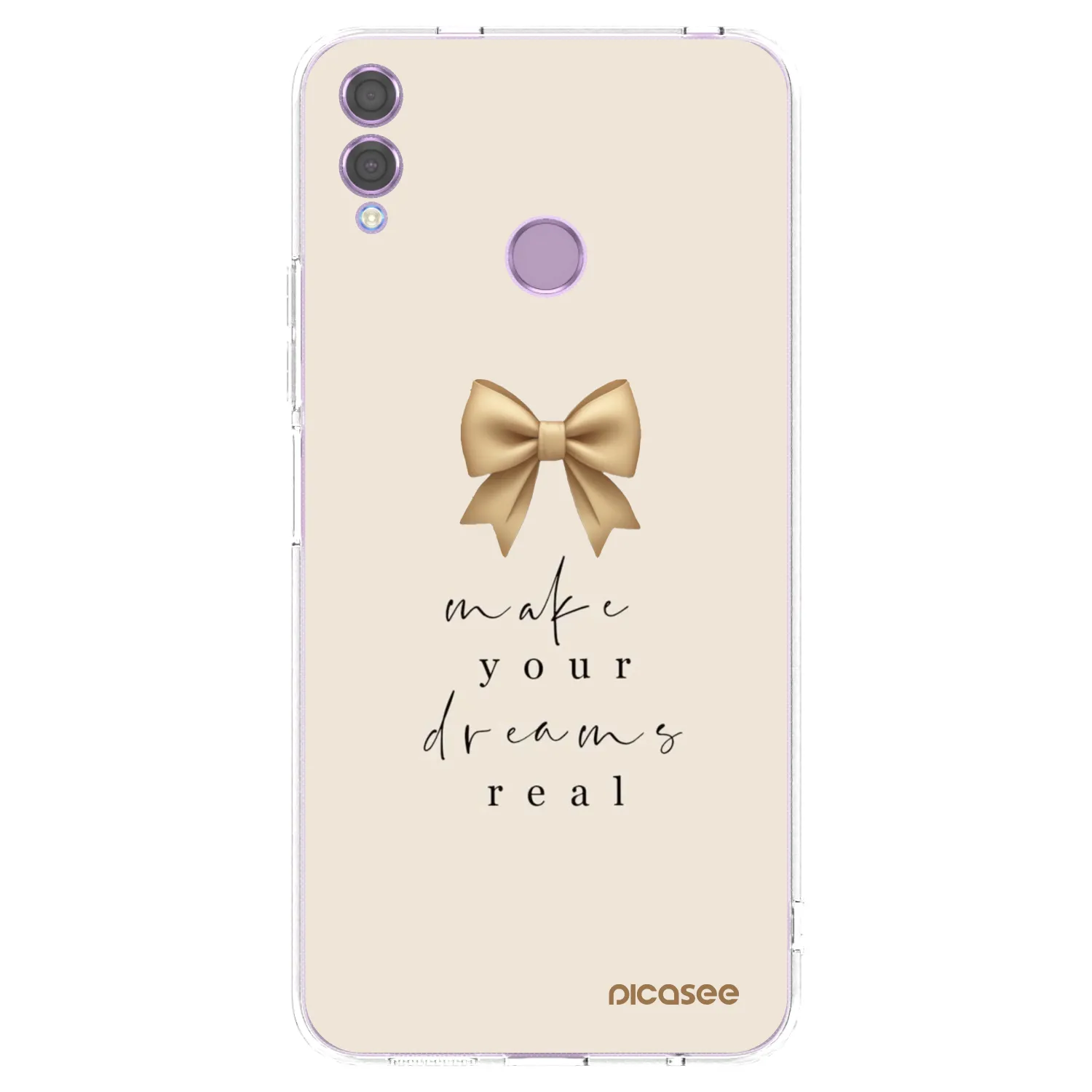 Picasee silikonski prozorni ovitek za Honor 8X - Golden Dream