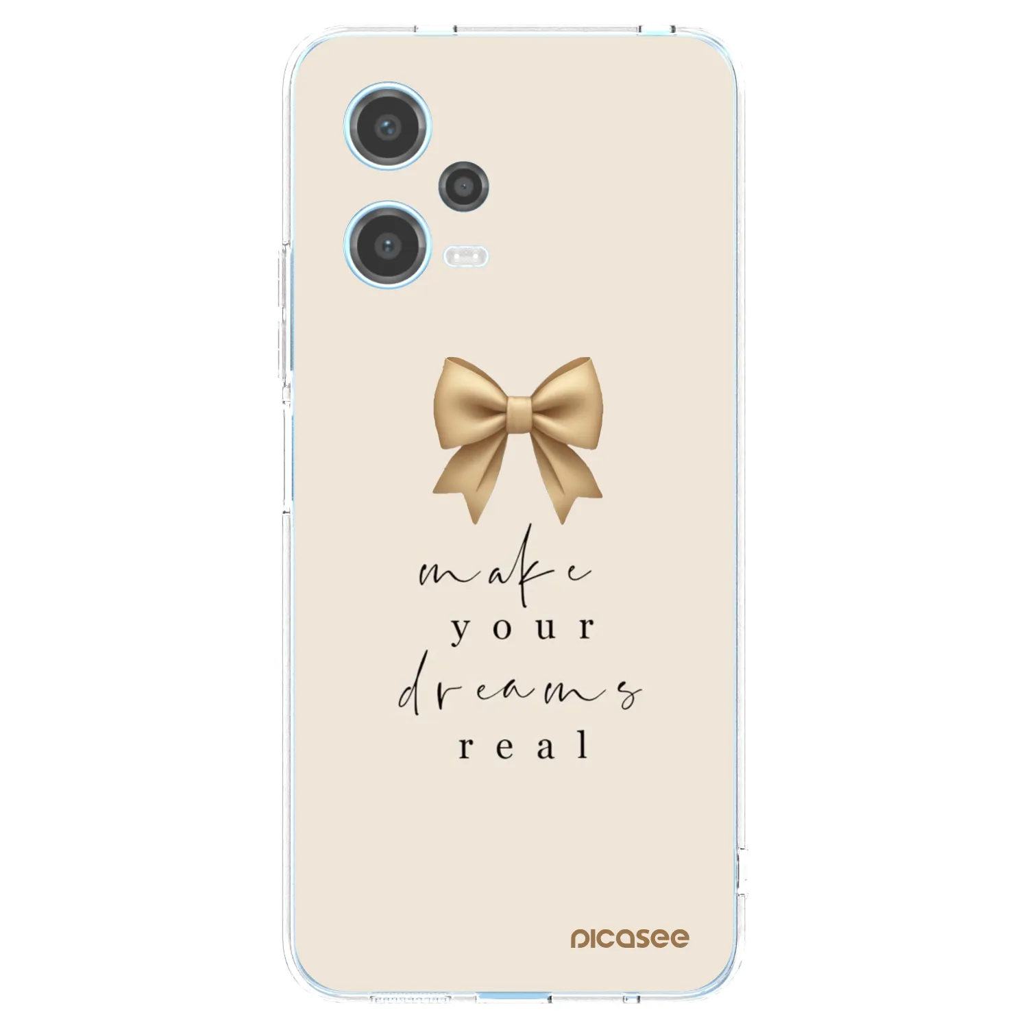 Picasee silikonski prozorni ovitek za Xiaomi Redmi Note 12 5G - Golden Dream