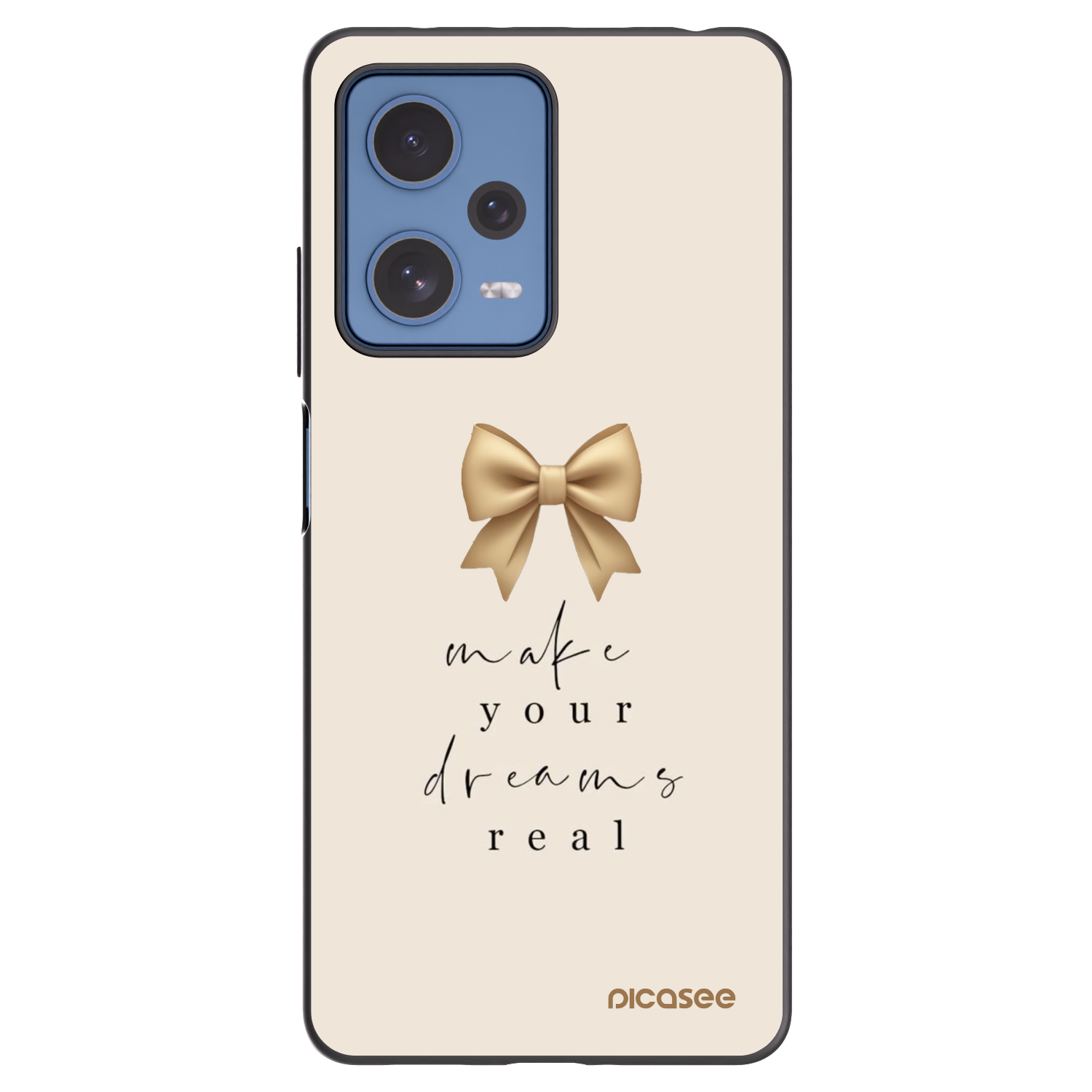 Picasee silikonski črni ovitek za Xiaomi Redmi Note 12 Pro 5G - Golden Dream