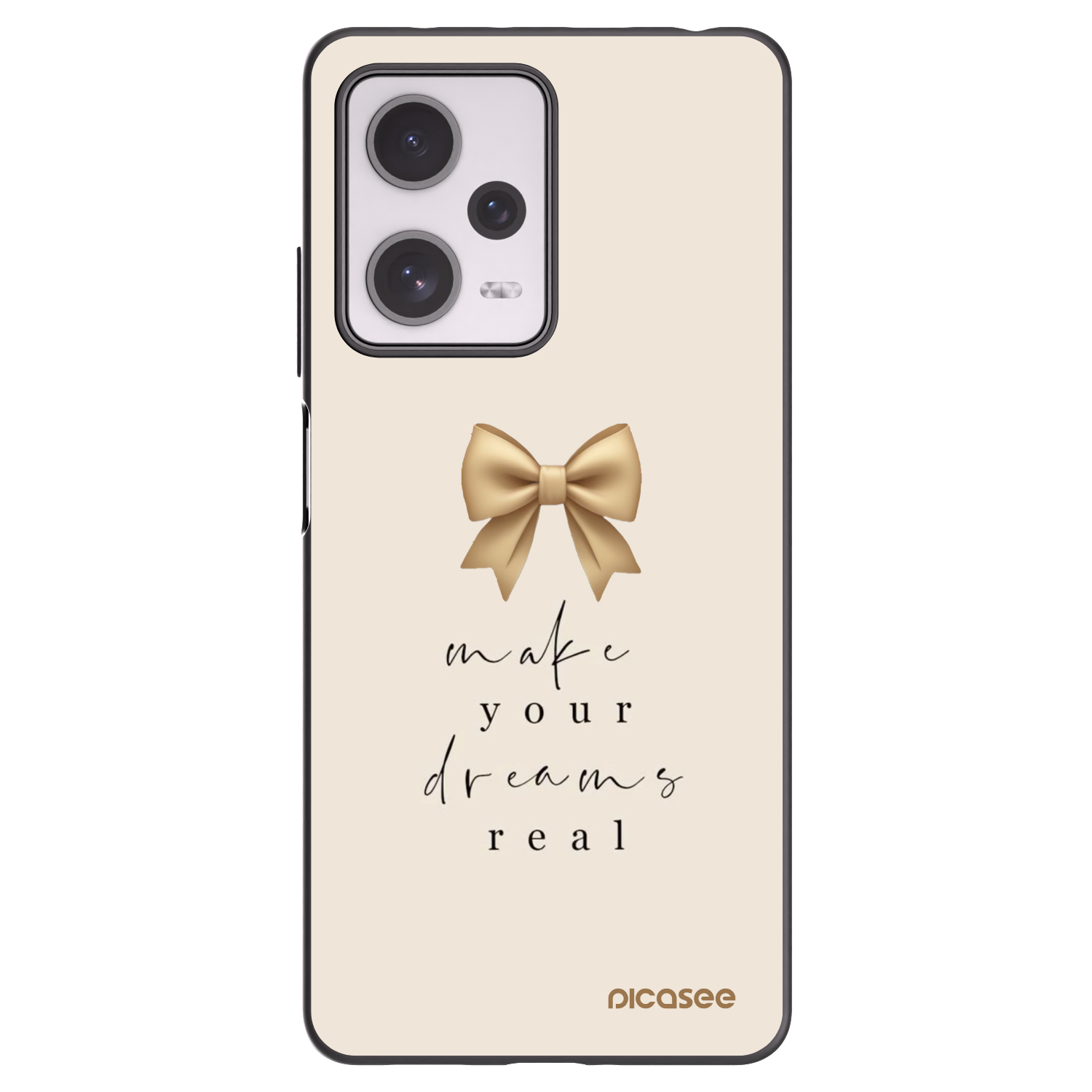 Picasee silikonski črni ovitek za Xiaomi Redmi Note 12 Pro+ 5G - Golden Dream