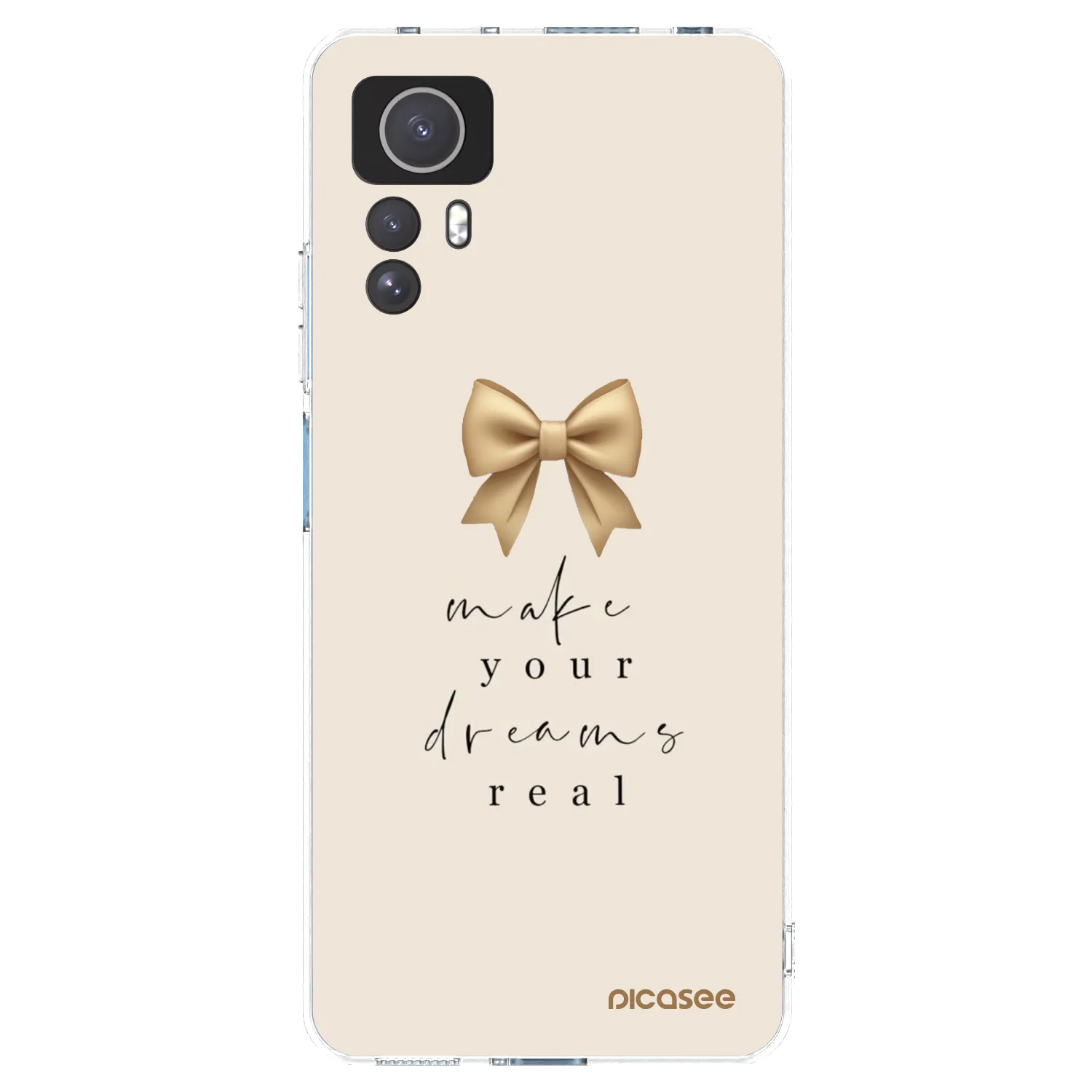 Picasee silikonski prozorni ovitek za Xiaomi Redmi Note 12S - Golden Dream