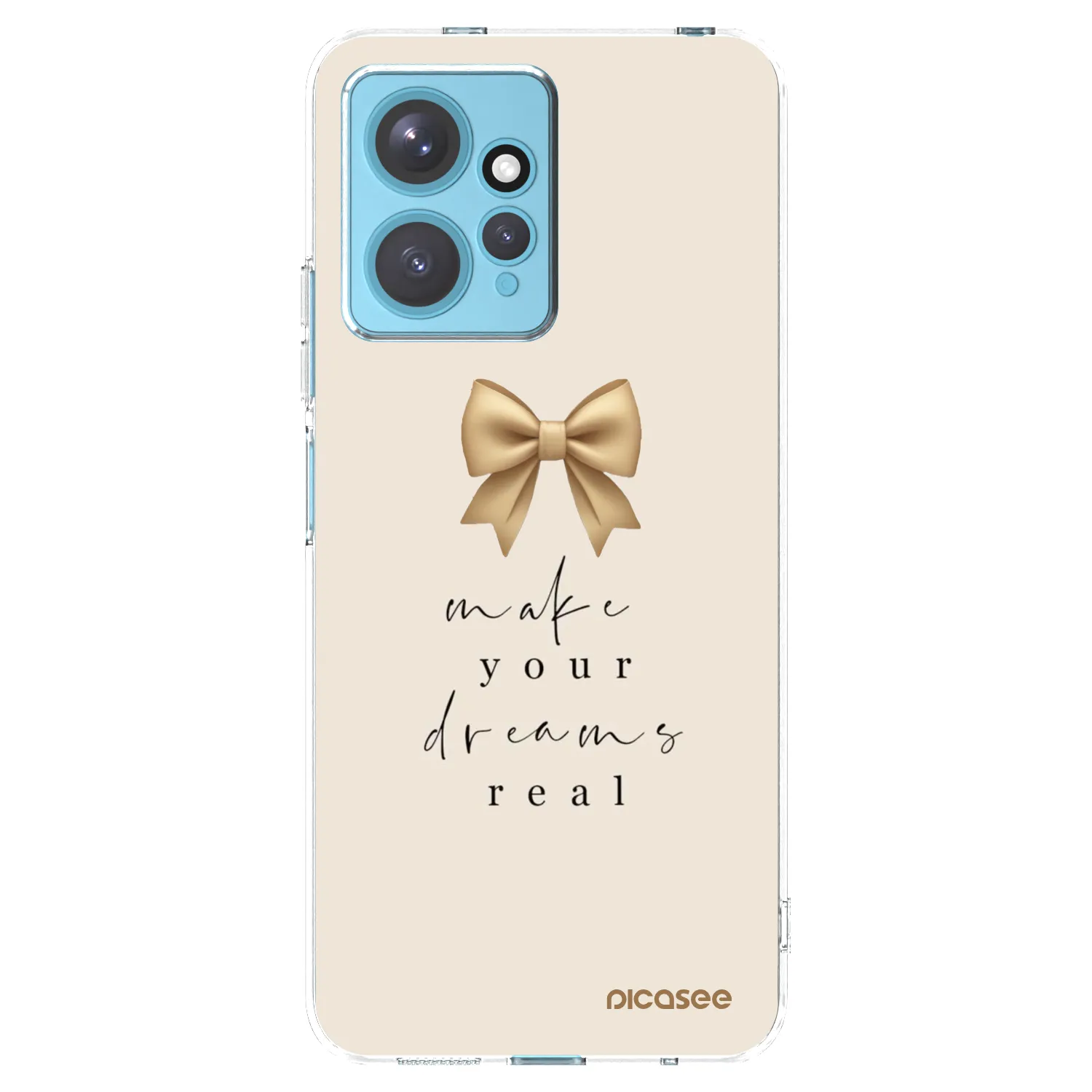 Picasee silikonski prozorni ovitek za Xiaomi Redmi Note 12 4G - Golden Dream