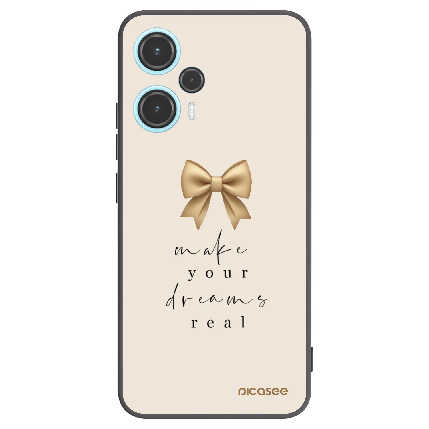 Picasee silikonski črni ovitek za Xiaomi Poco F5 - Golden Dream