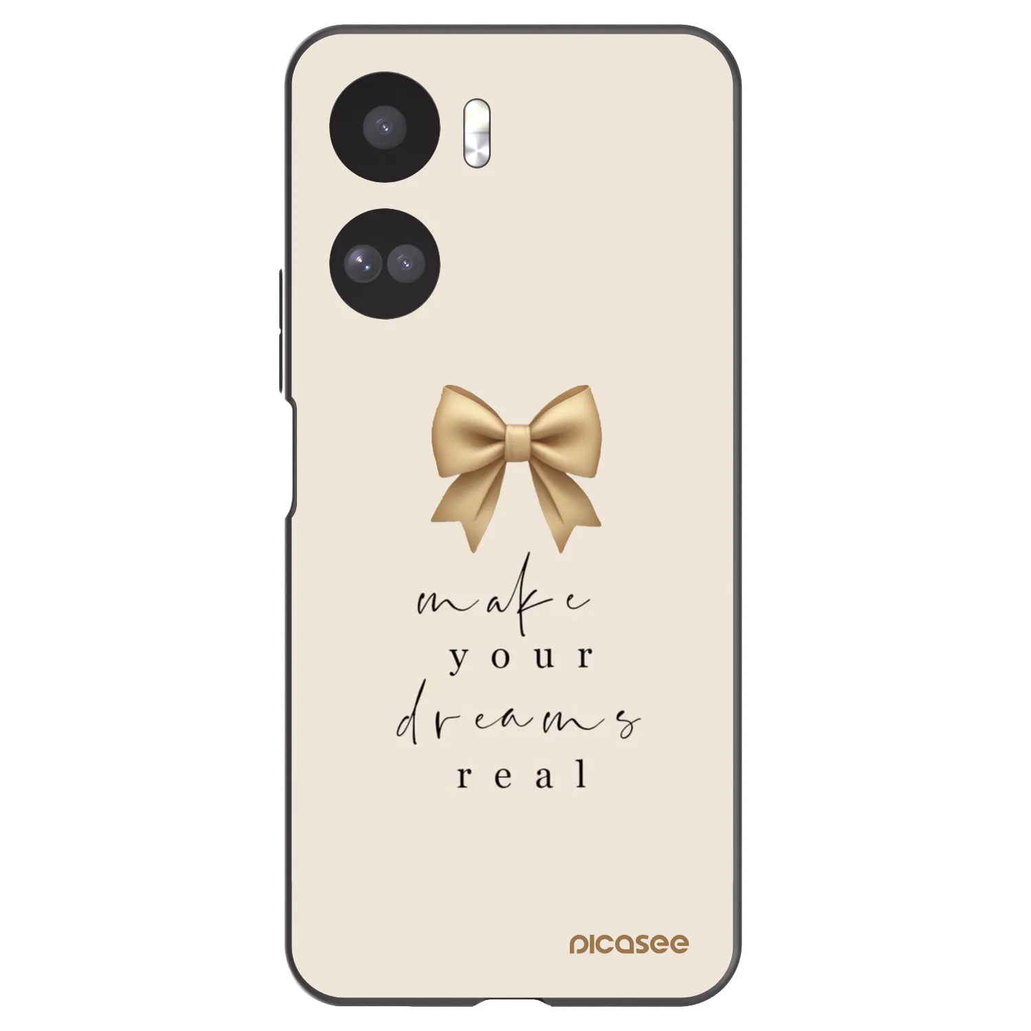 Picasee silikonski črni ovitek za Honor 90 Lite 5G - Golden Dream