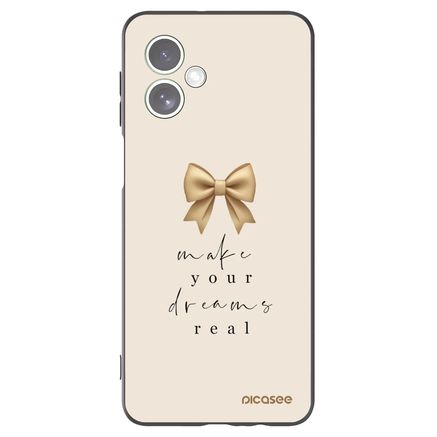 Picasee silikonski črni ovitek za Motorola Moto G54 5G - Golden Dream