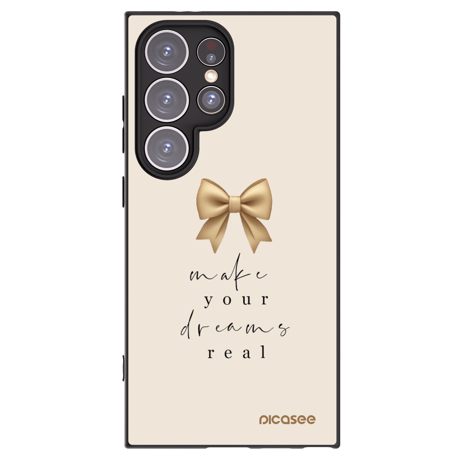 Picasee silikonski črni ovitek za Samsung Galaxy S24 Ultra S928B 5G - Golden Dream
