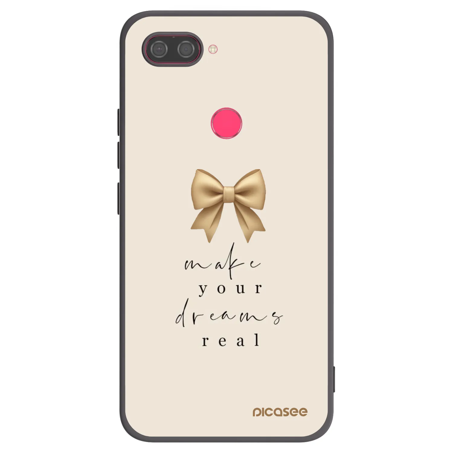 Picasee silikonski črni ovitek za Xiaomi Mi 8 Lite - Golden Dream