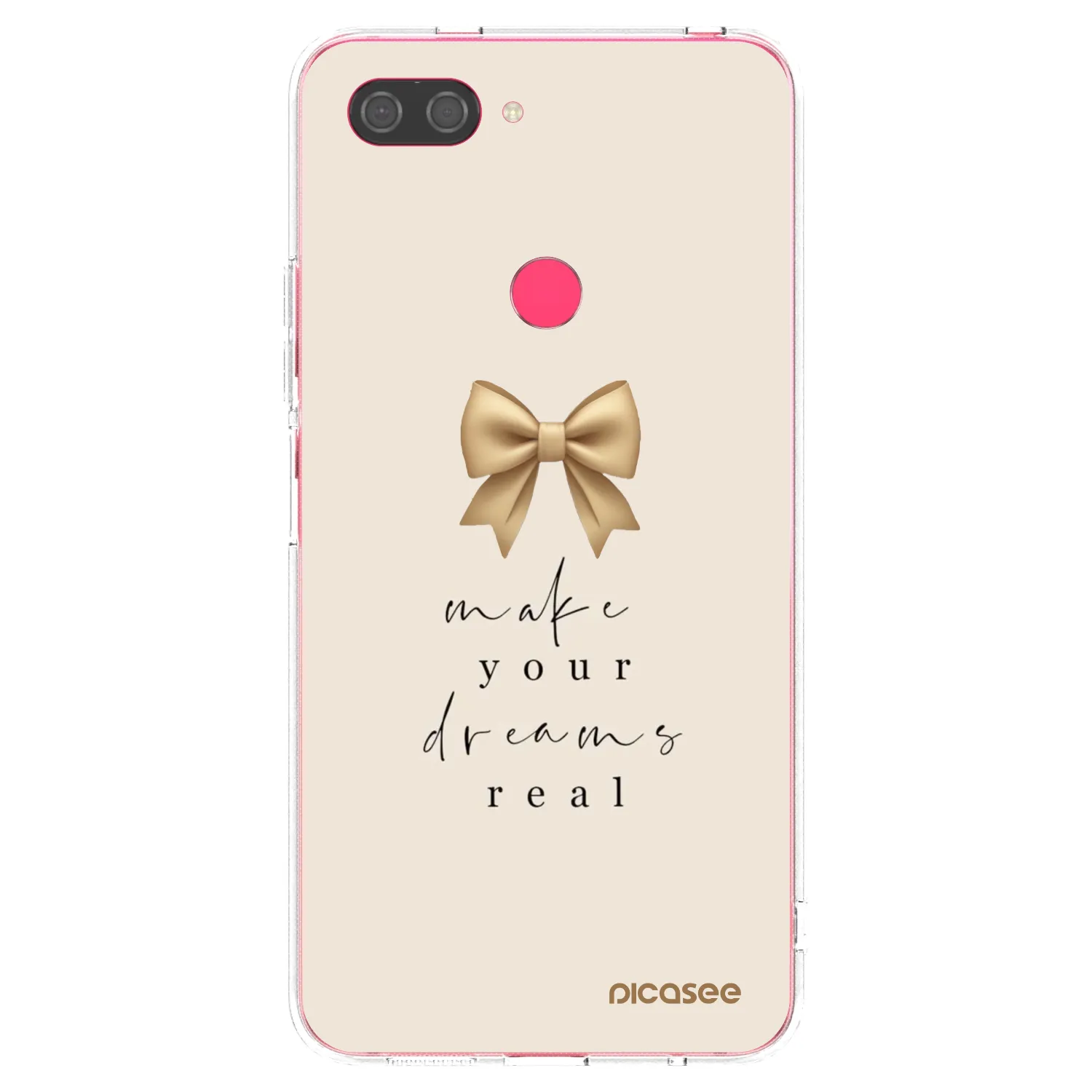 Picasee silikonski prozorni ovitek za Xiaomi Mi 8 Lite - Golden Dream