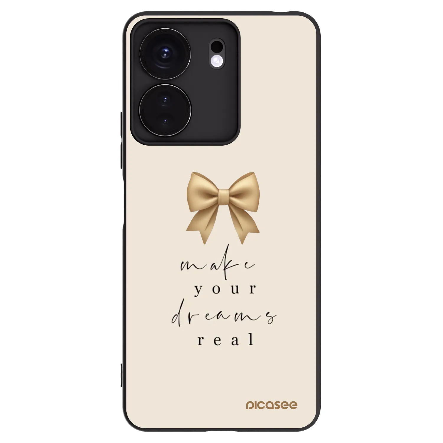 Picasee silikonski črni ovitek za Xiaomi Redmi 13C 4G - Golden Dream